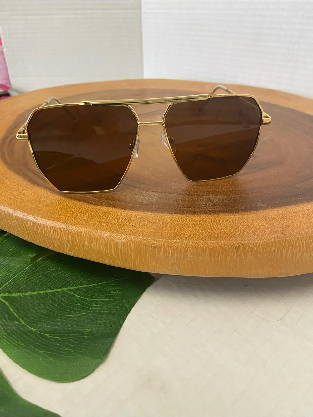 AIRE Asteroid Gold Framed Sunglasses